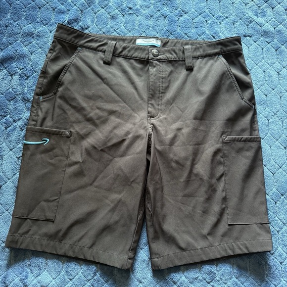 Amazon Shorts Mens Large  Black Luly Yang‎ Worker Driver Prime Delivery Cargo - Picture 1 of 9